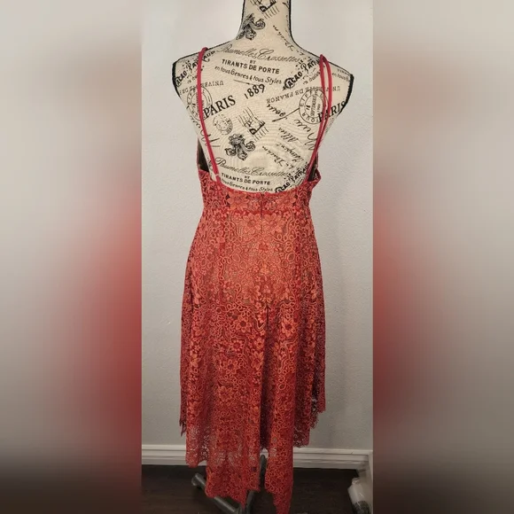 For Love And Lemons Red Lace Maxi Dress - Picture 6 of 15